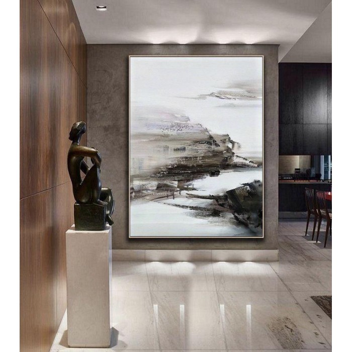 لوحة كبير جدارية كانفس مع برواز اسود ،80* 120سم 