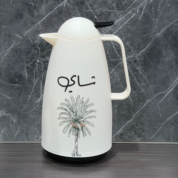 ترمس برسومات وعبارة شاي،1 لتر 